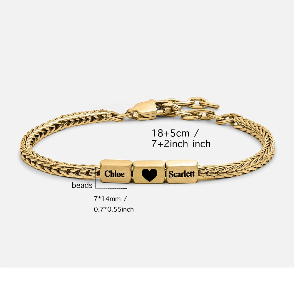 Custom Engraved Men's Bracelet
