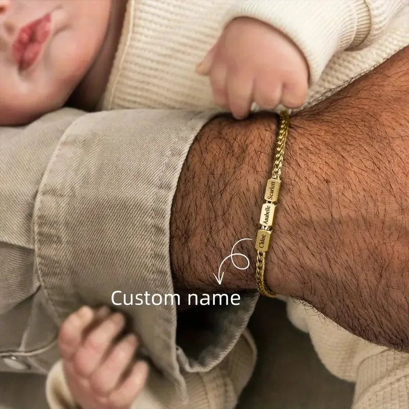 Custom Engraved Men's Bracelet