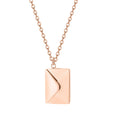Custom Envelope Photo Necklace