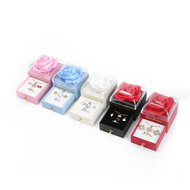 Heart Pendant Necklace with Gift Box