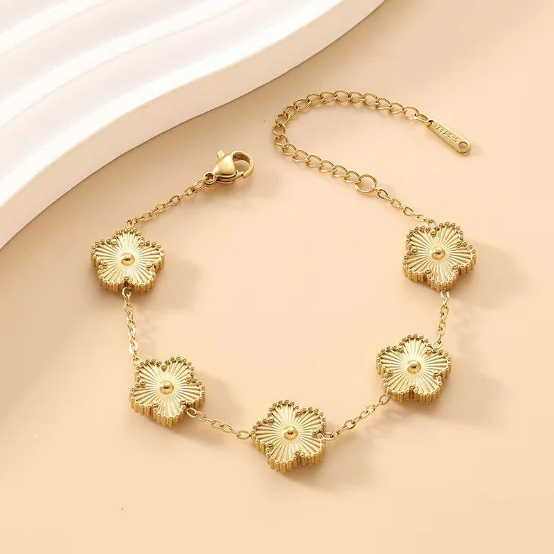 Five Leaf Clover Bracelet