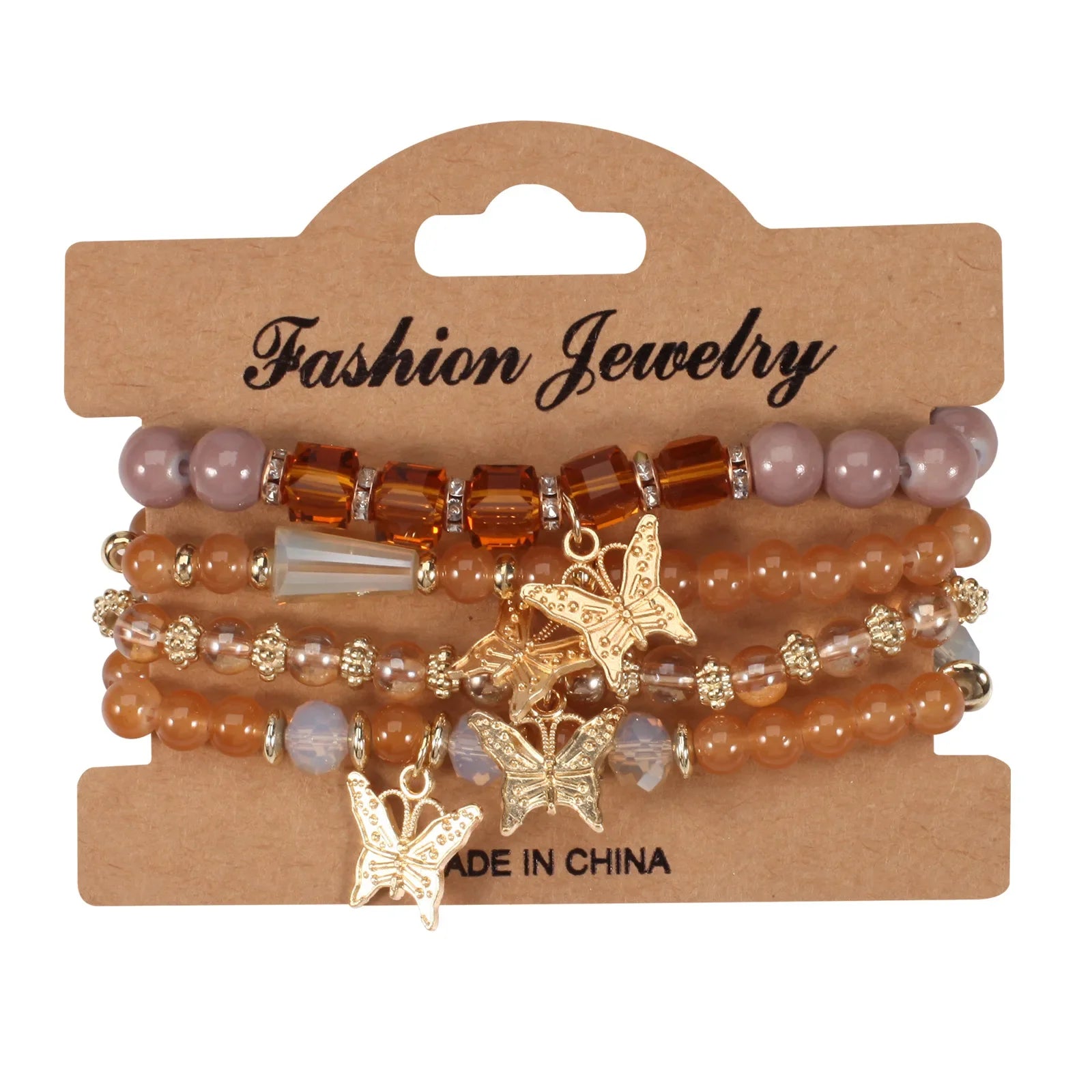 Butterfly Charm Bracelet Set