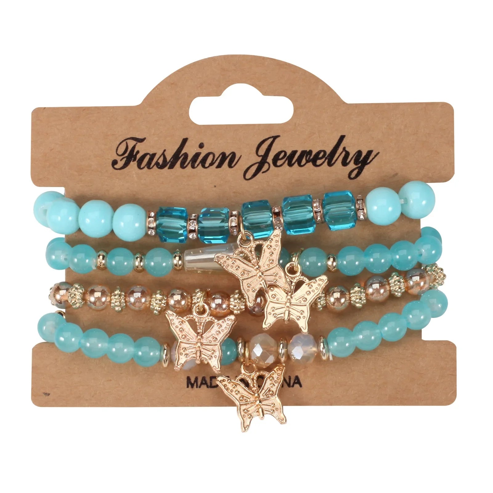 Butterfly Charm Bracelet Set
