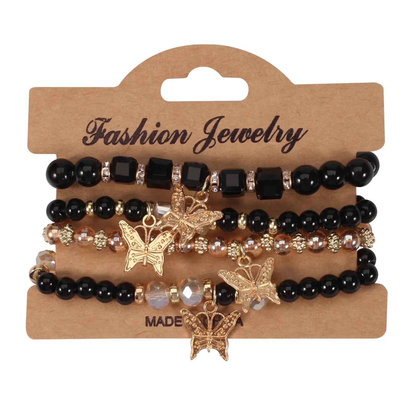 Butterfly Charm Bracelet Set