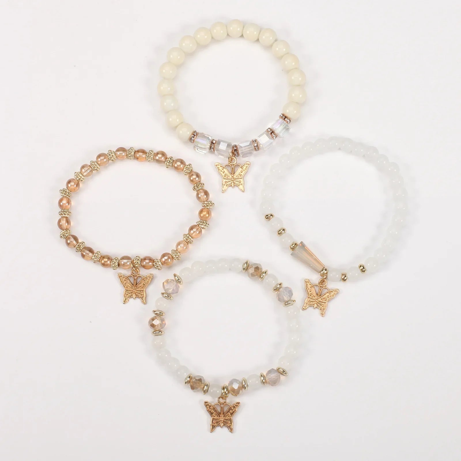 Butterfly Charm Bracelet Set