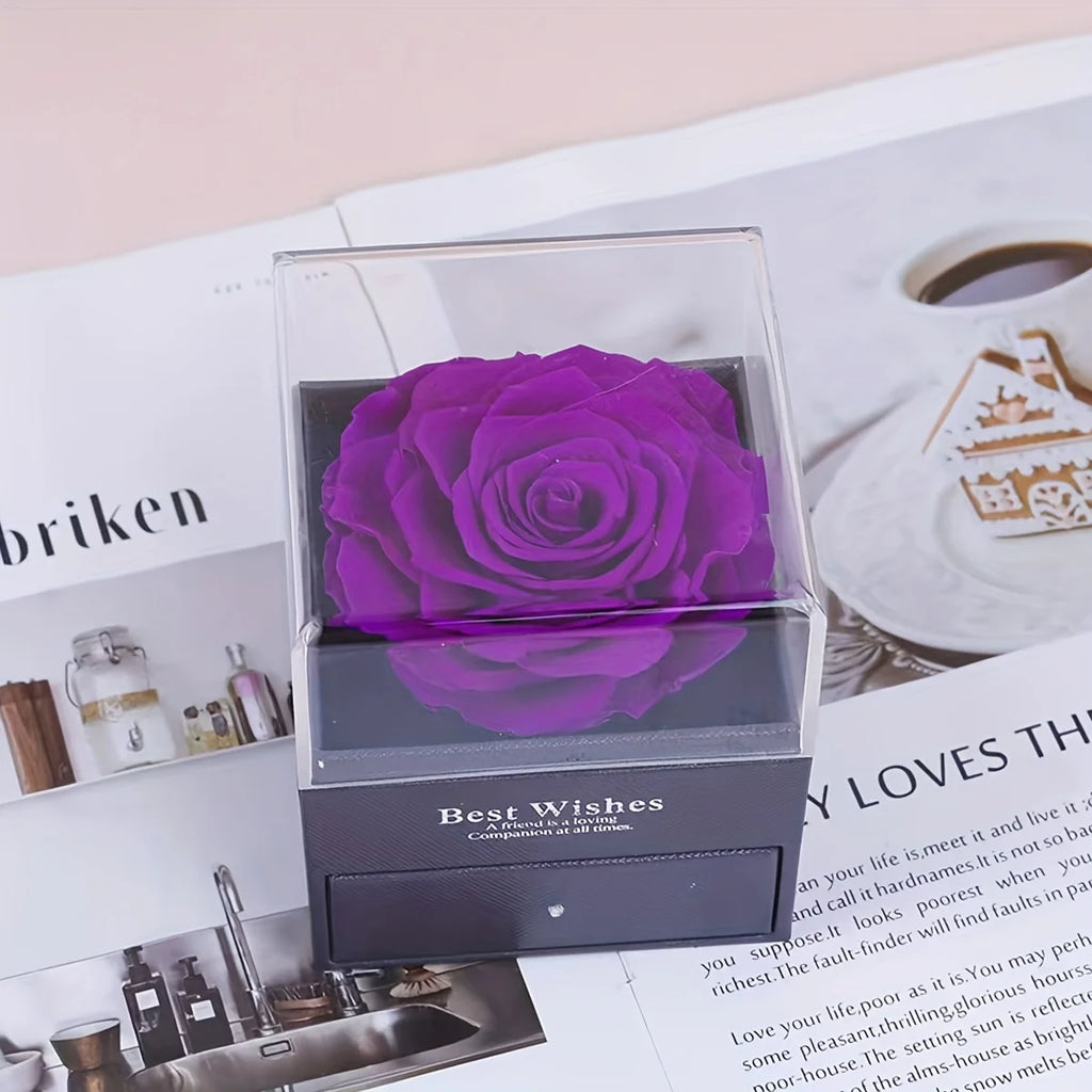 Mom Heart Pendant with Rose Box