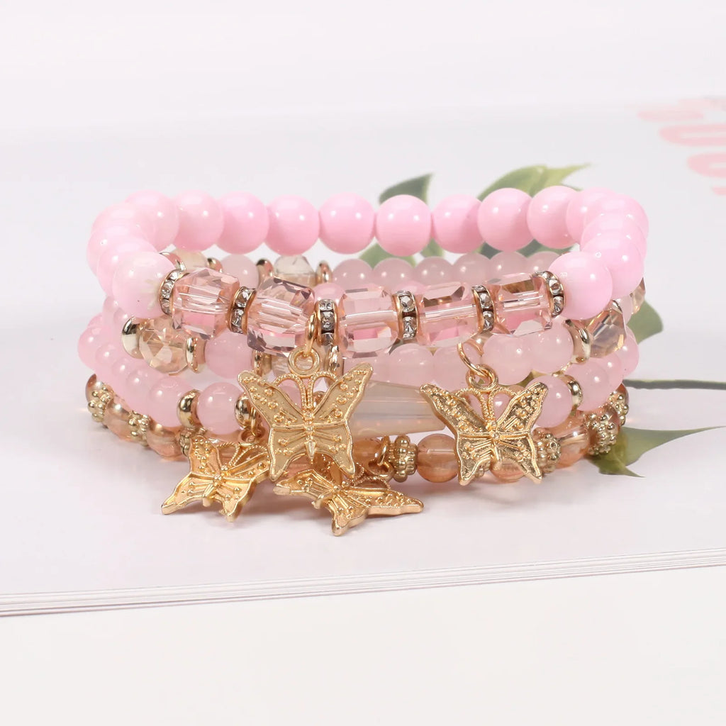 Butterfly Charm Bracelet Set