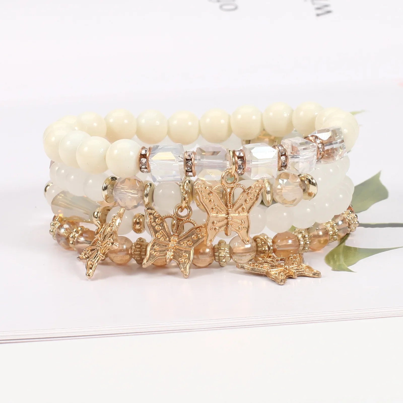 Butterfly Charm Bracelet Set