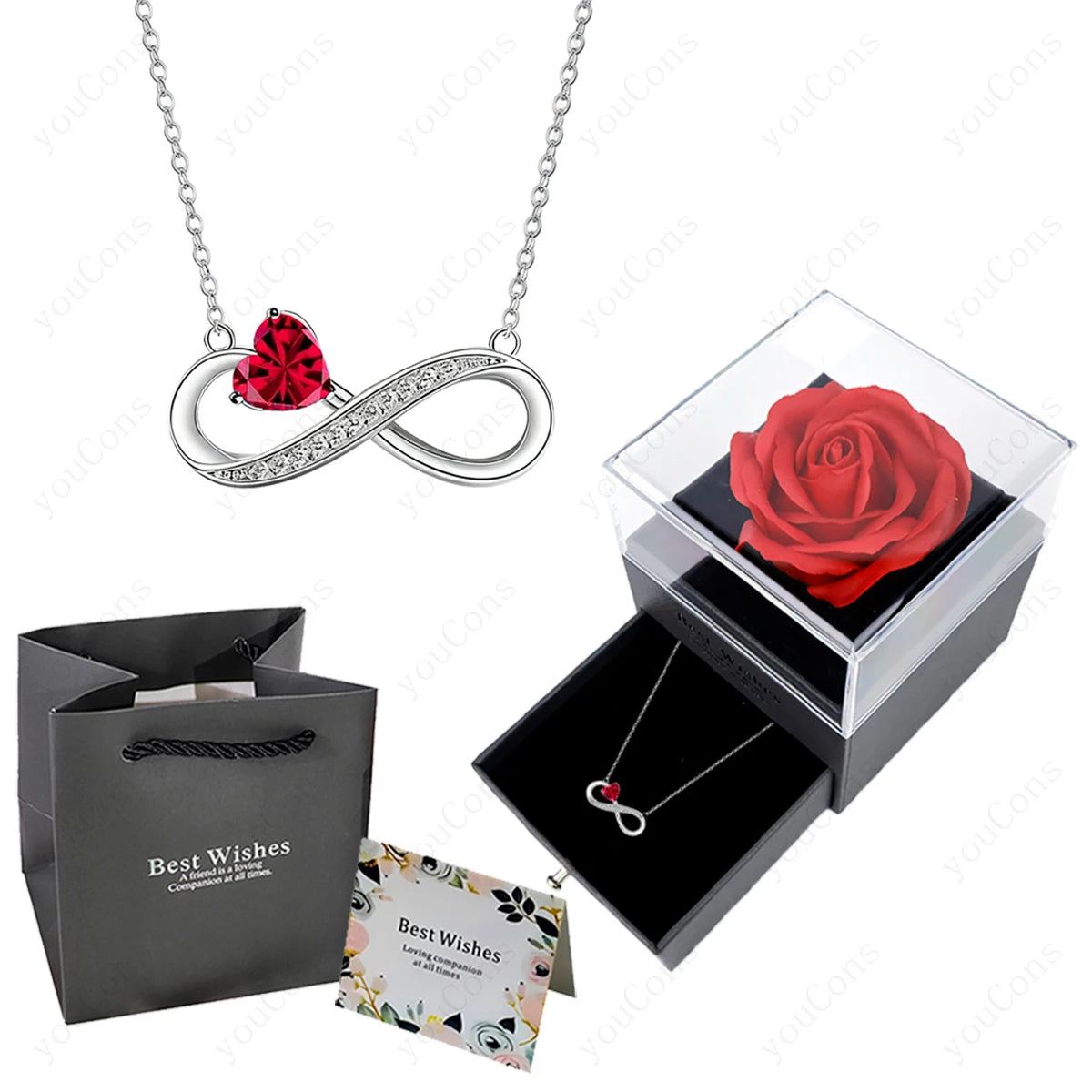 Pink Heart Pendant Necklace