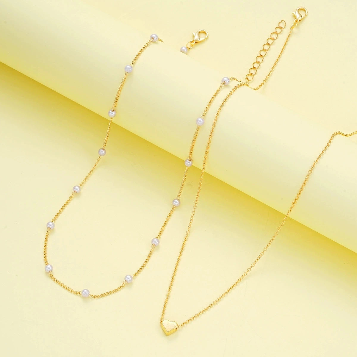 Pearl Heart Jewelry Set