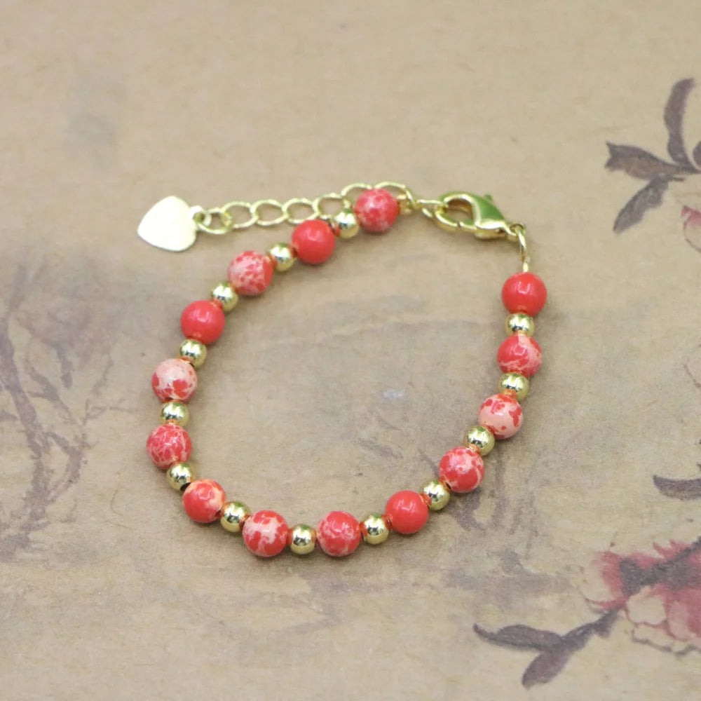 Natural Stone Bead Bracelet