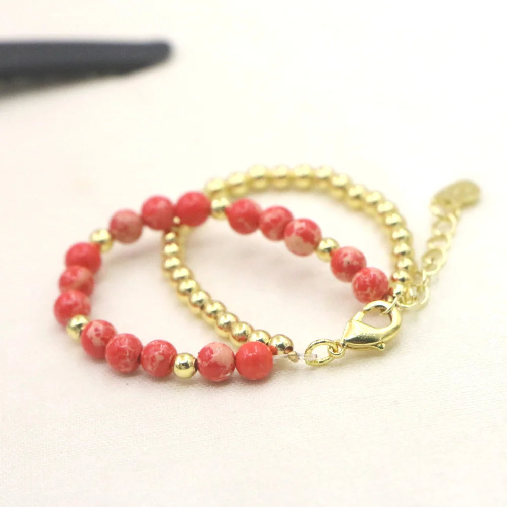 Natural Stone Bead Bracelet