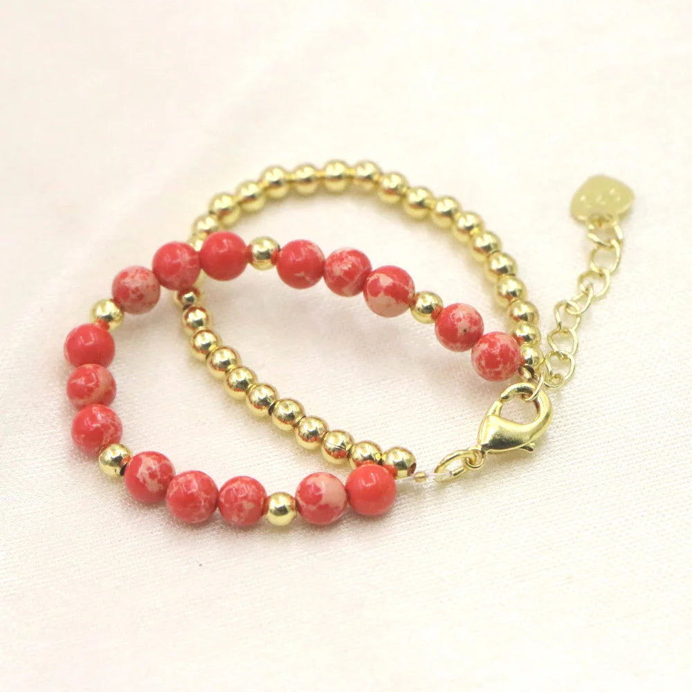 Natural Stone Bead Bracelet