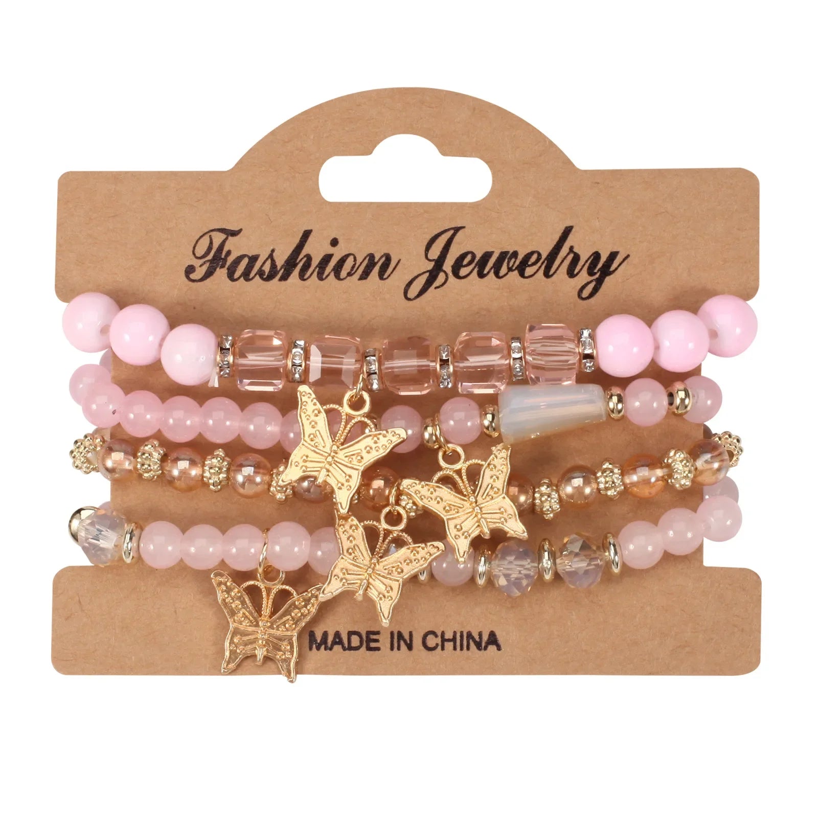Butterfly Charm Bracelet Set