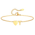 Heart Initial Anklet