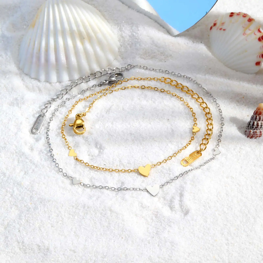 Heart Anklet Bracelet