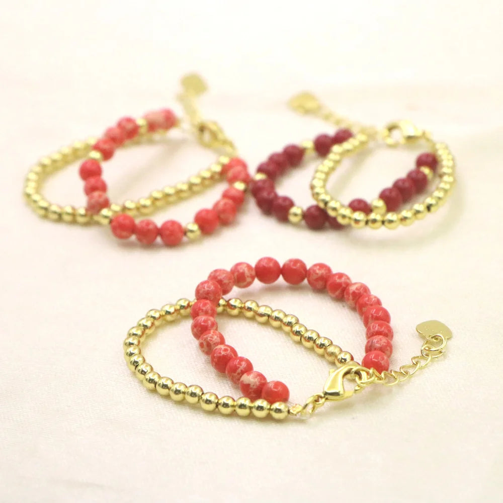 Natural Stone Bead Bracelet