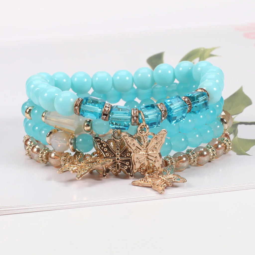 Butterfly Charm Bracelet Set