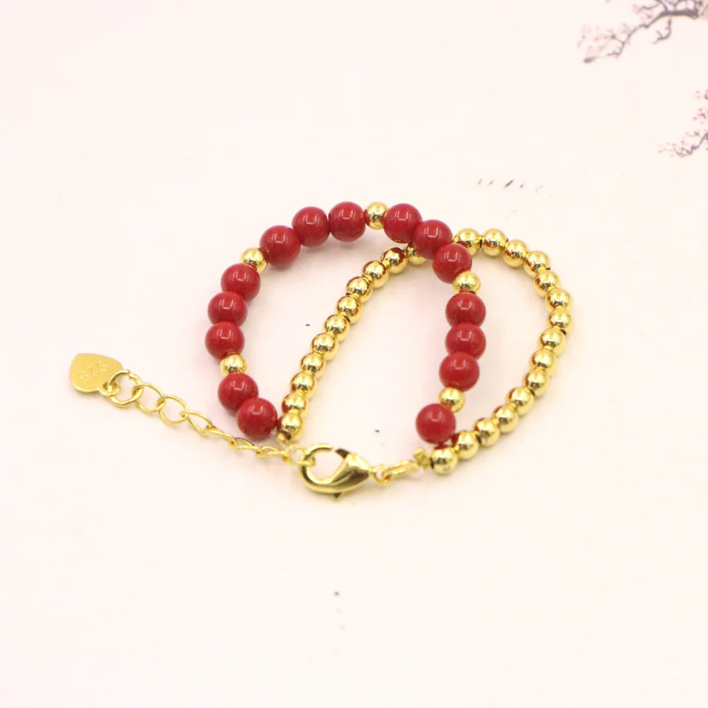 Natural Stone Bead Bracelet
