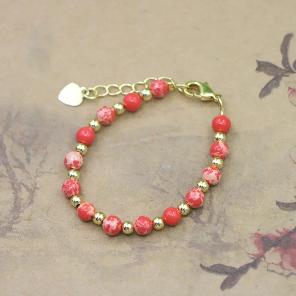 Natural Stone Bead Bracelet
