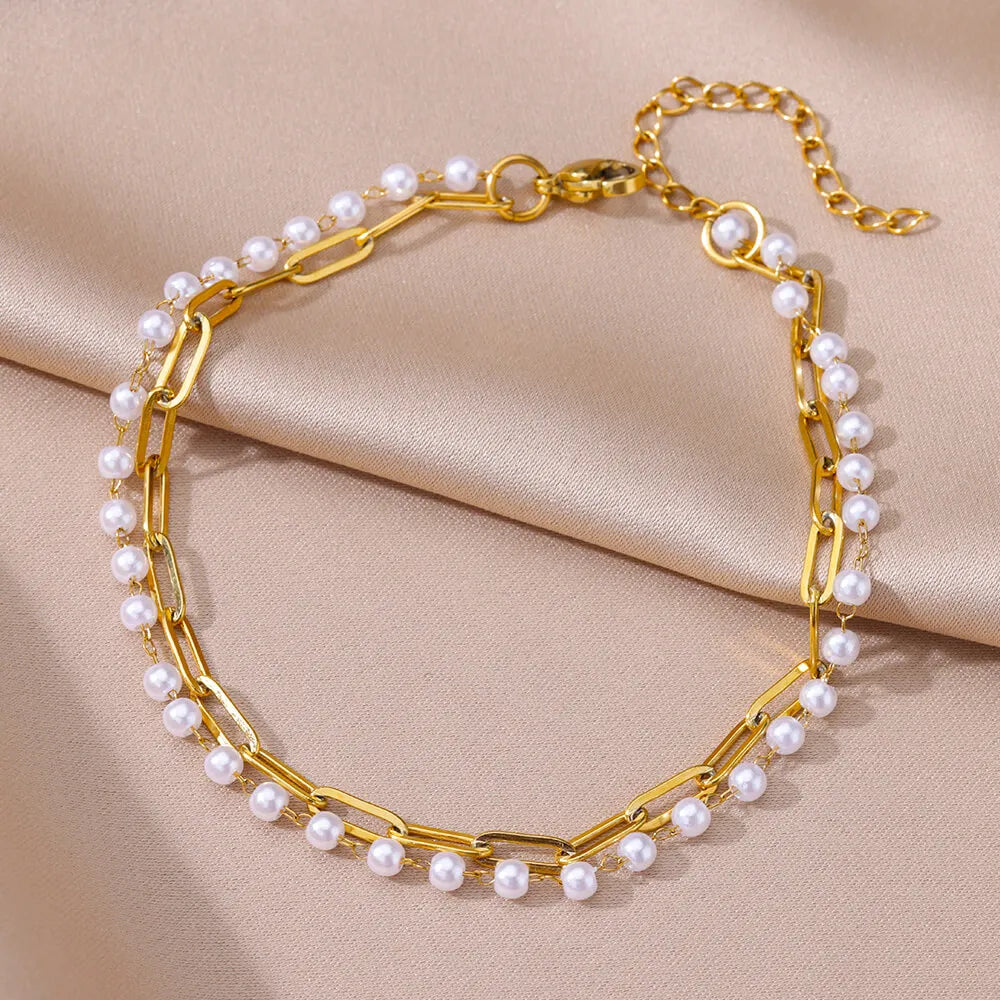 Pearl Chain Anklet