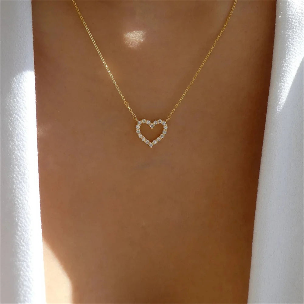 Crystal Love Pendant Necklace
