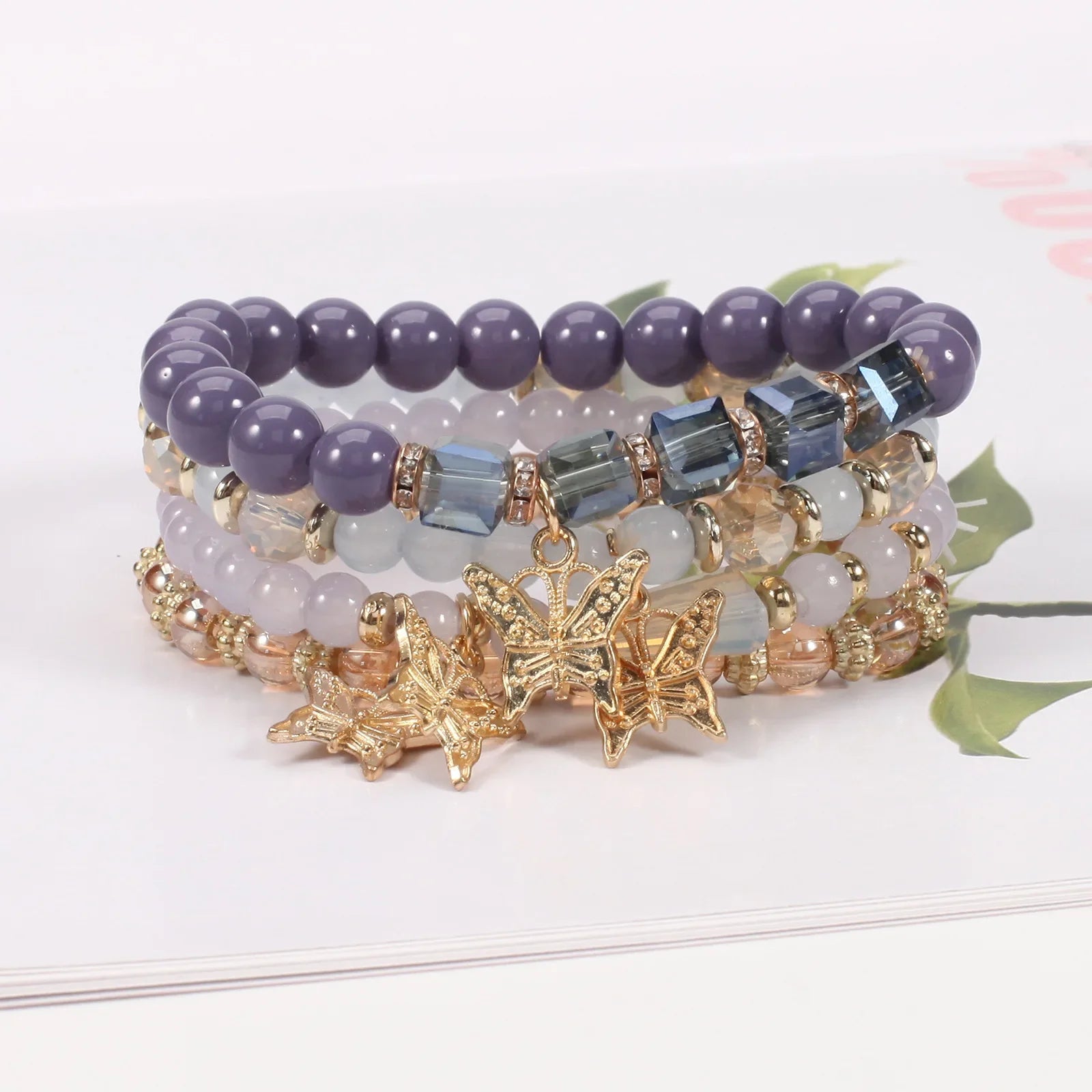 Butterfly Charm Bracelet Set